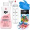 Rit Dye Liquid Petal Pink All-Purpose Dye 8oz, Pixiss Tie Dye Accessories Bundle